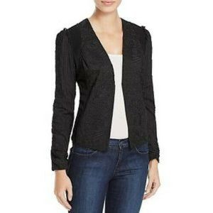 Kobi Halperin NWT Black Embroidered Jacket Corrine Extra Small XS